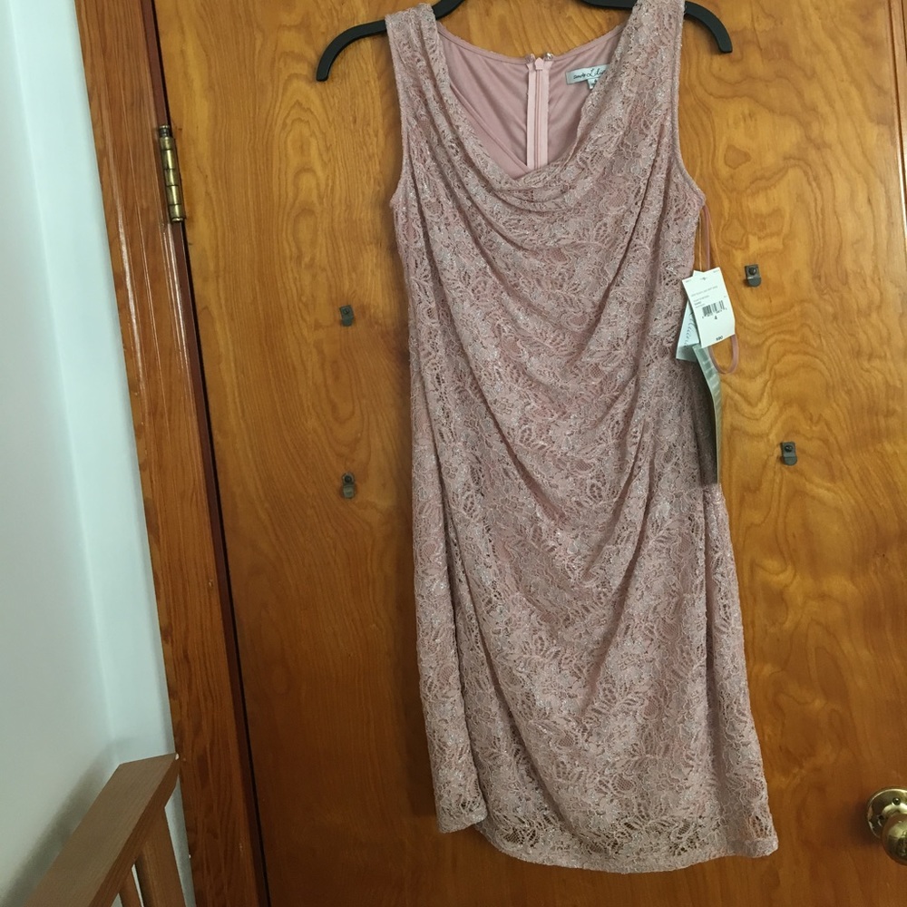 New pink lace dress
